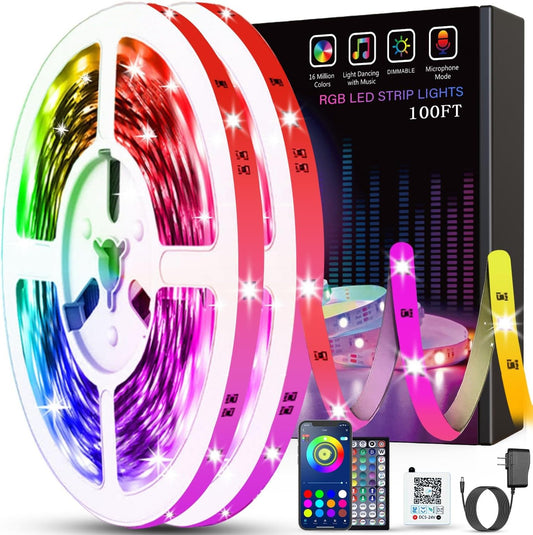 USB LED strip lights - Remote & App control