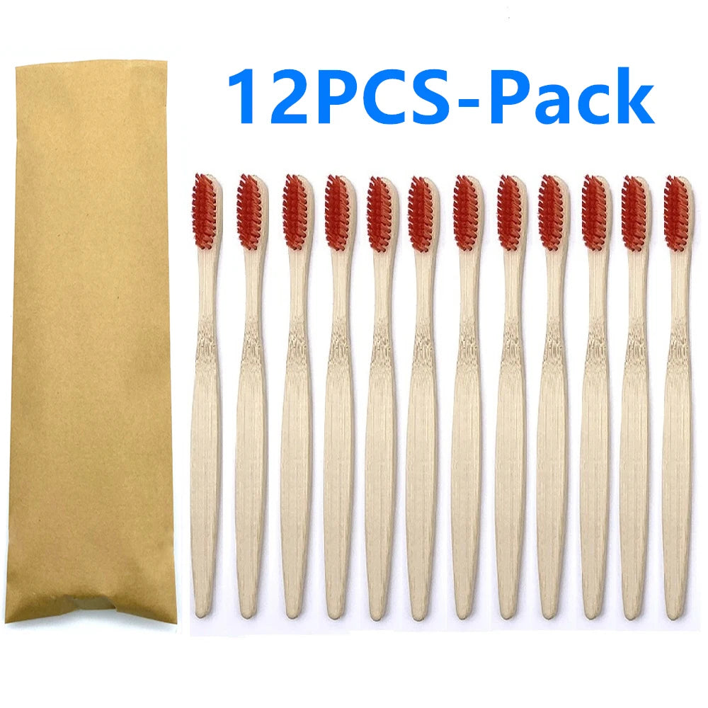 Bamboo Tooth Brush - 12 pcs pack