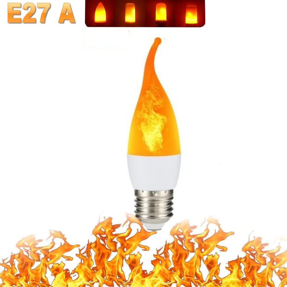 LED Flame Effect Light Bulb