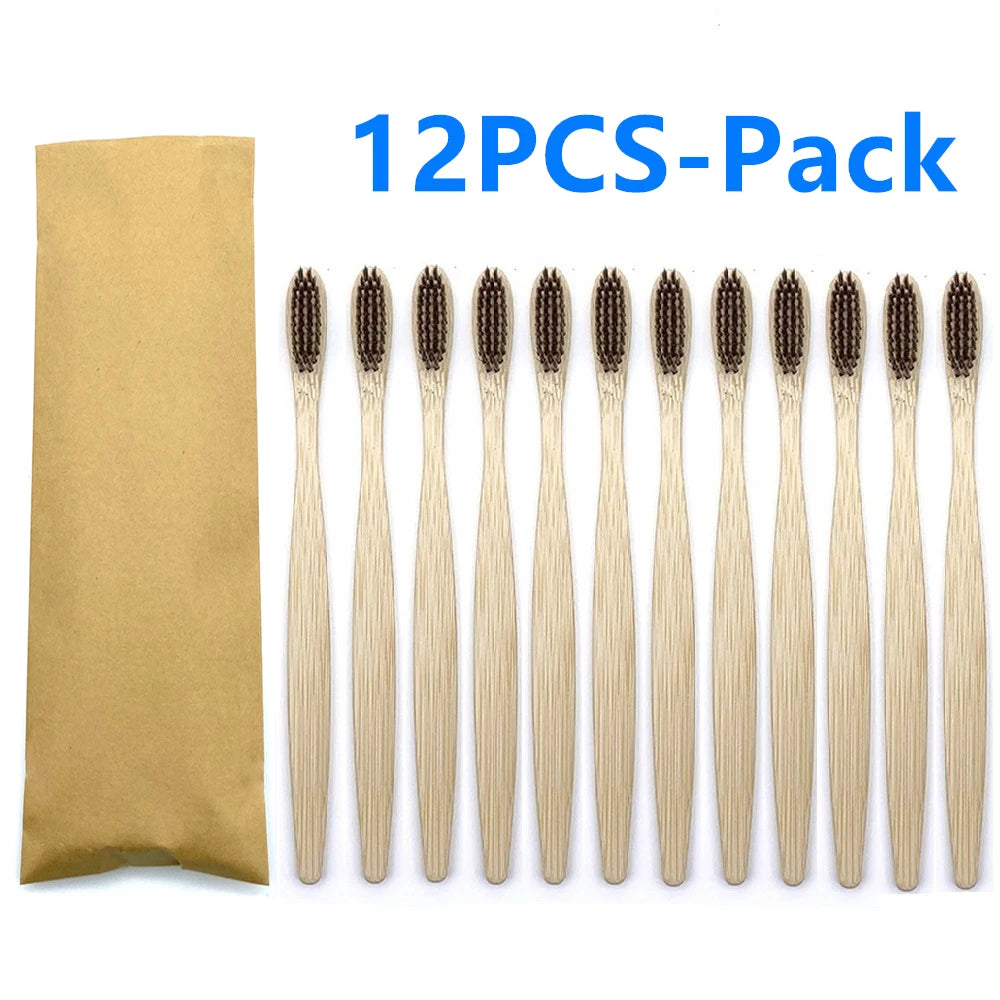 Bamboo Tooth Brush - 12 pcs pack