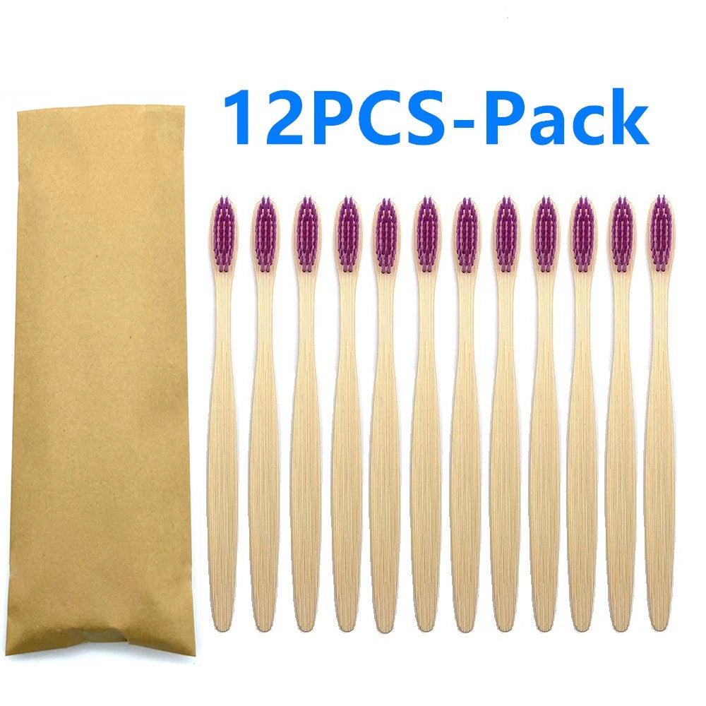 Bamboo Tooth Brush - 12 pcs pack