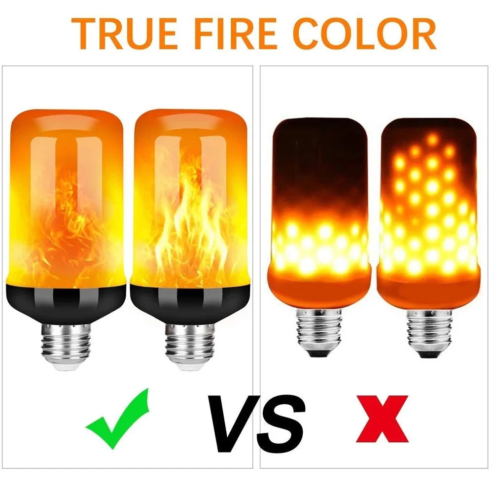 LED Flame Effect Light Bulb