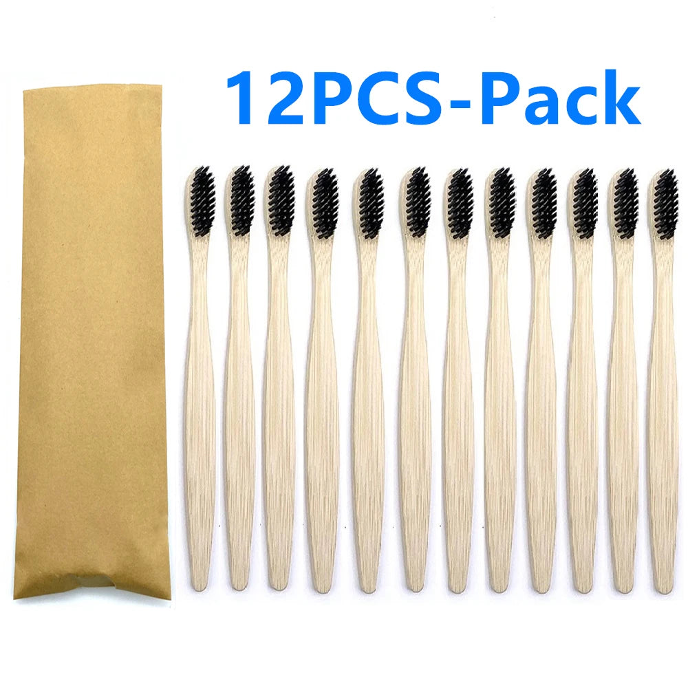 Bamboo Tooth Brush - 12 pcs pack