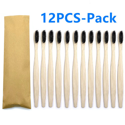 Bamboo Tooth Brush - 12 pcs pack