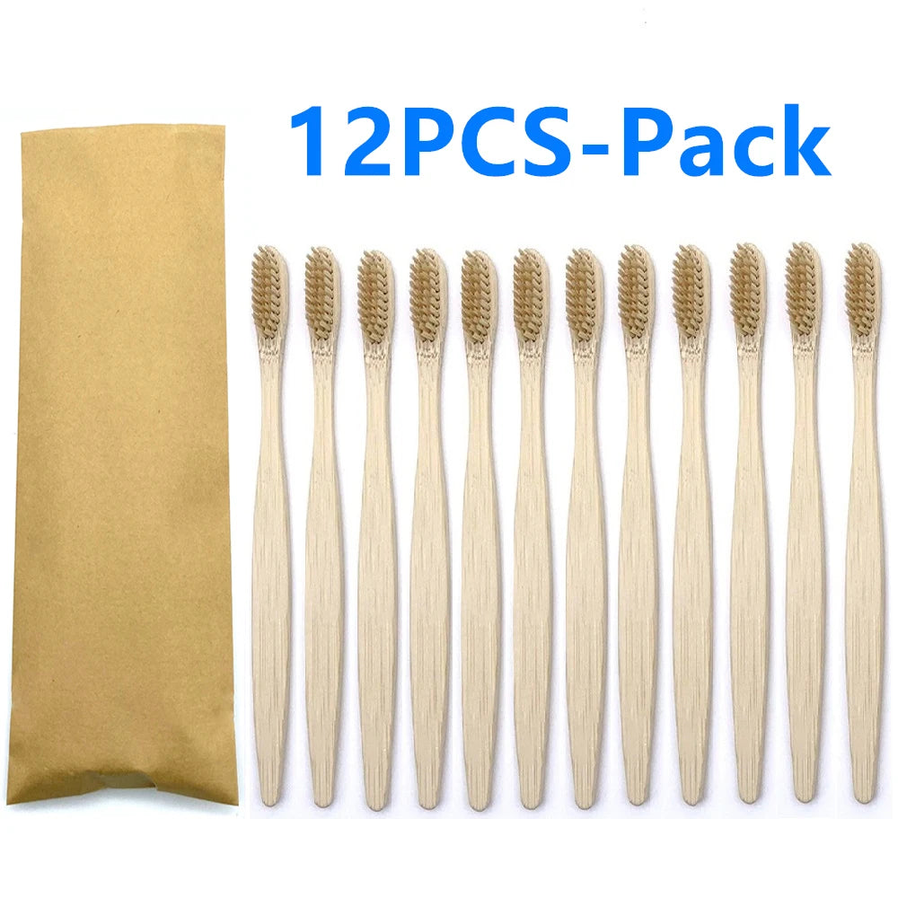 Bamboo Tooth Brush - 12 pcs pack