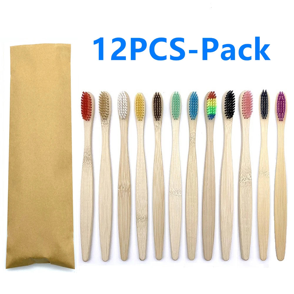 Bamboo Tooth Brush - 12 pcs pack