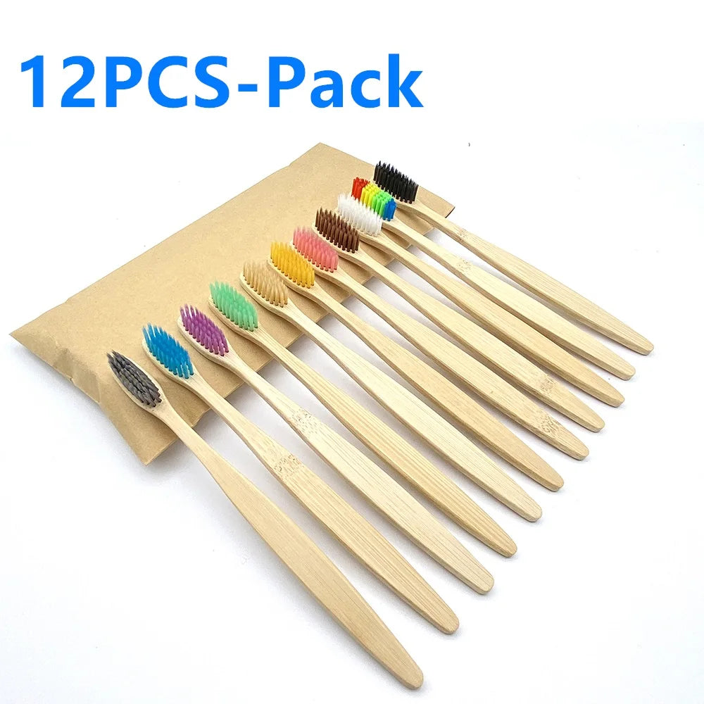 Bamboo Tooth Brush - 12 pcs pack