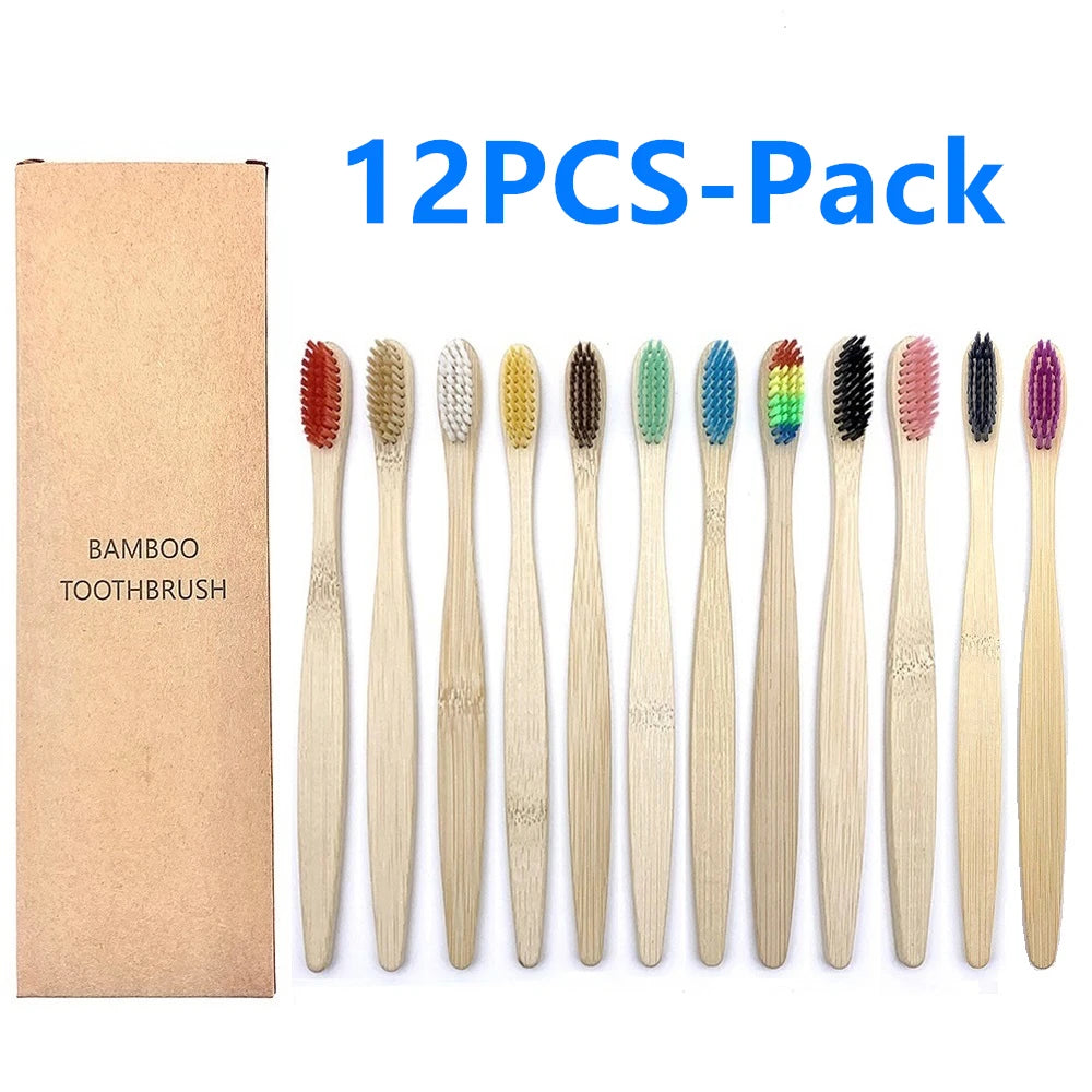 Bamboo Tooth Brush - 12 pcs pack