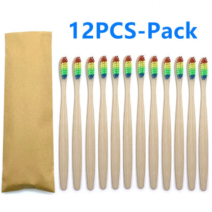 Bamboo Tooth Brush - 12 pcs pack