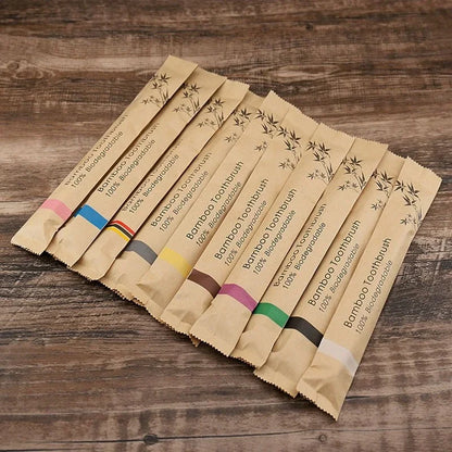 Bamboo Tooth Brush - 10 pcs pack