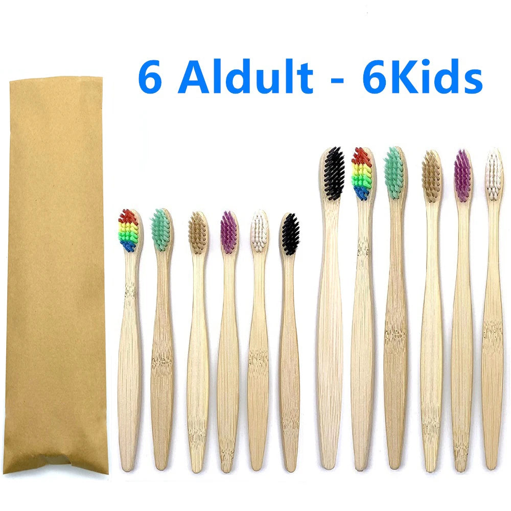 Bamboo Tooth Brush - 12 pcs pack