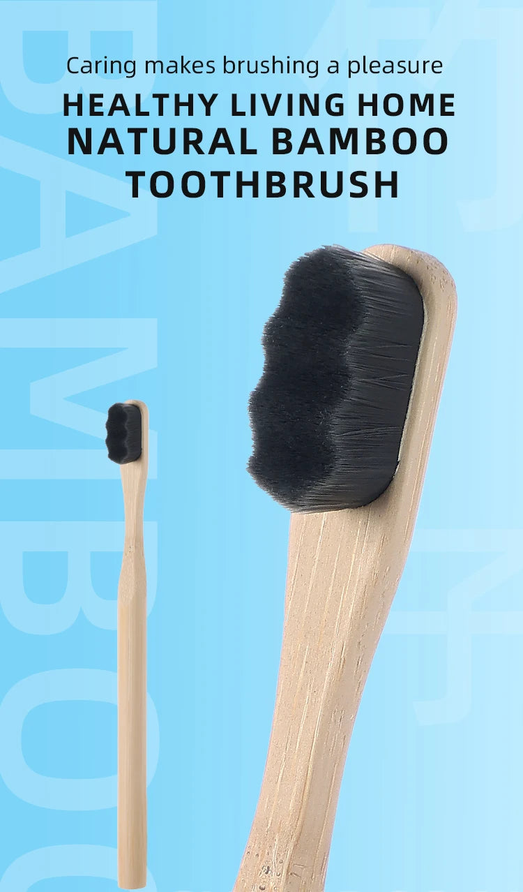 Premium Bamboo Tooth Brush - 4 pcs pack