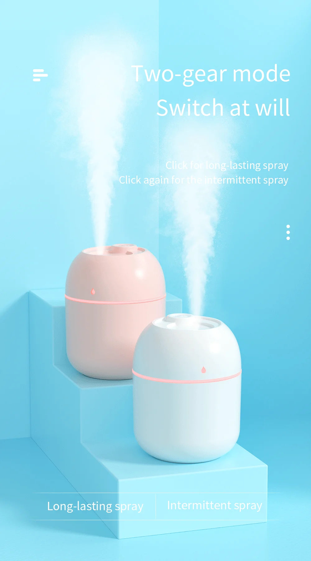 Portable Air Humidifier - 1L