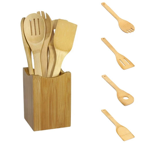 Bamboo Cooking Set - 6 pcs pack