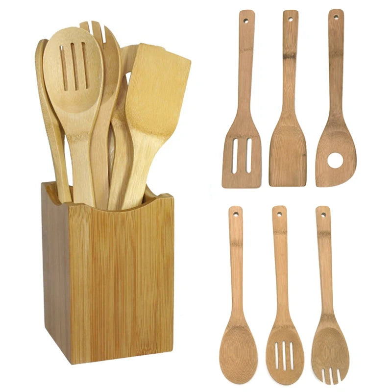 Bamboo Cooking Set - 6 pcs pack