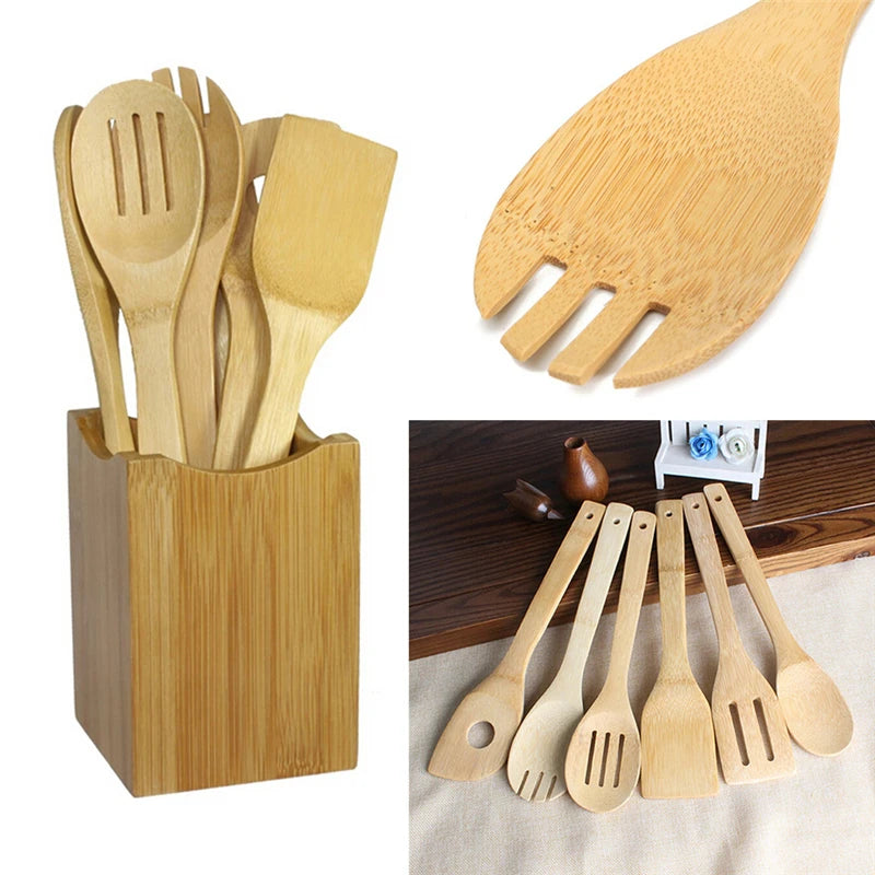 Bamboo Cooking Set - 6 pcs pack