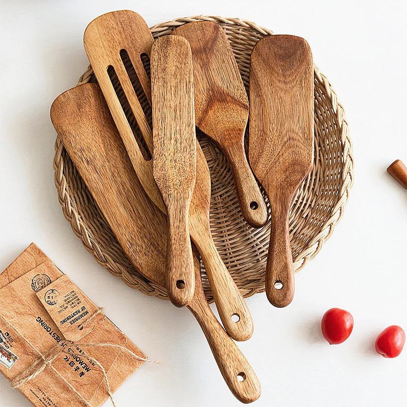 Bamboo Spatula & Shovel Set