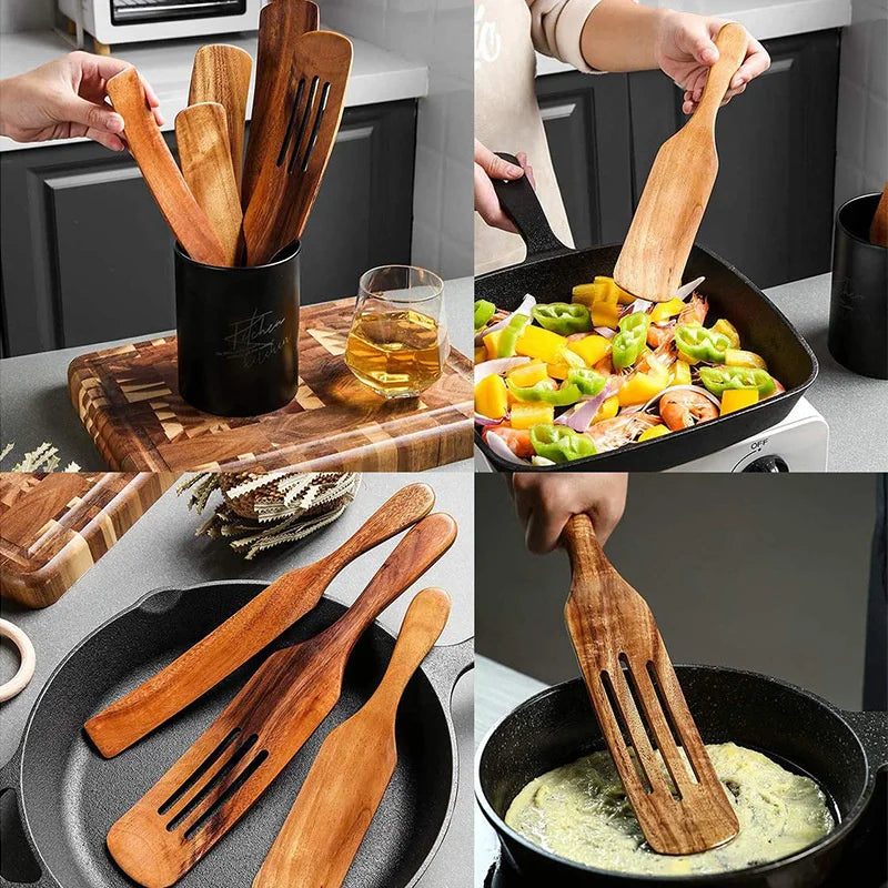 Bamboo Spatula & Shovel Set