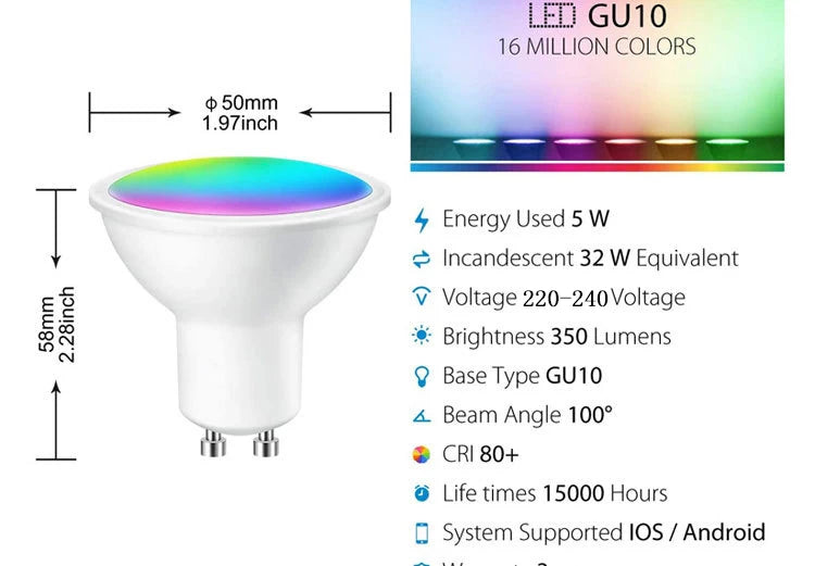 Bluetooth Smart LED Bulb (Modern Shape)