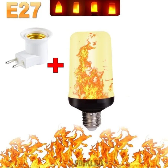 LED Flame Effect Light Bulb