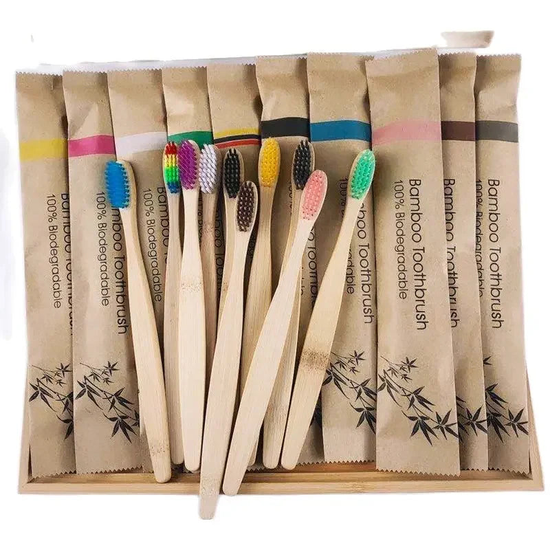 Bamboo Tooth Brush - 10 pcs pack