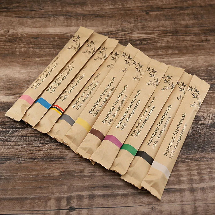 Bamboo Tooth Brush - 10 pcs pack