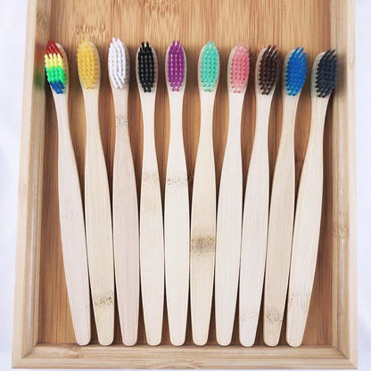 Bamboo Tooth Brush - 10 pcs pack