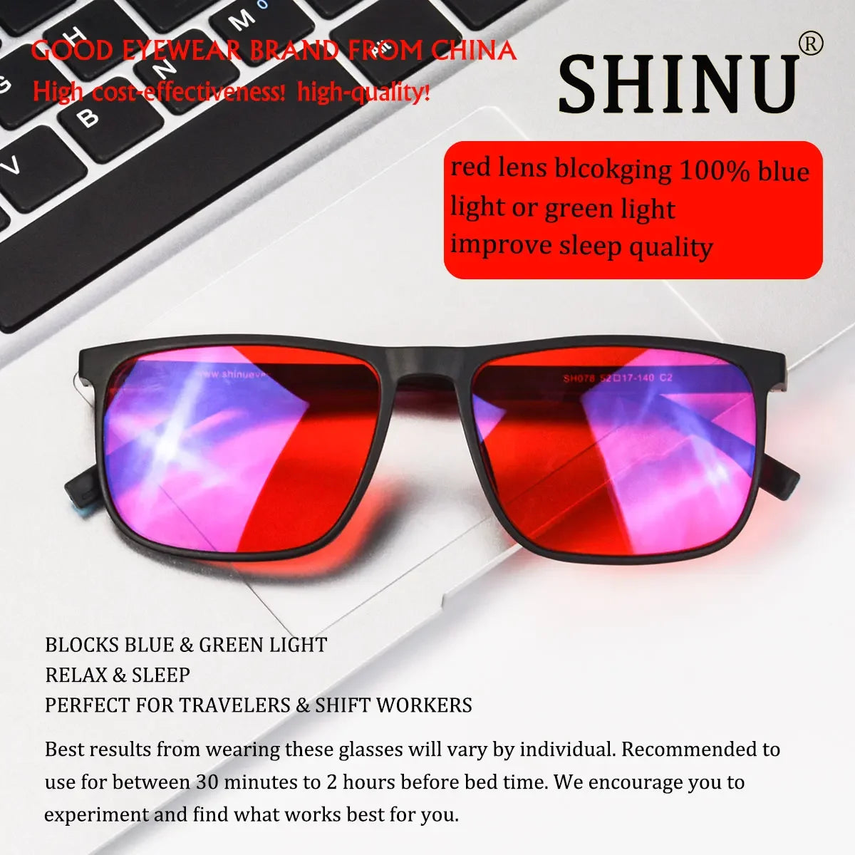 Anti Blue Light Glasses - Square Frame